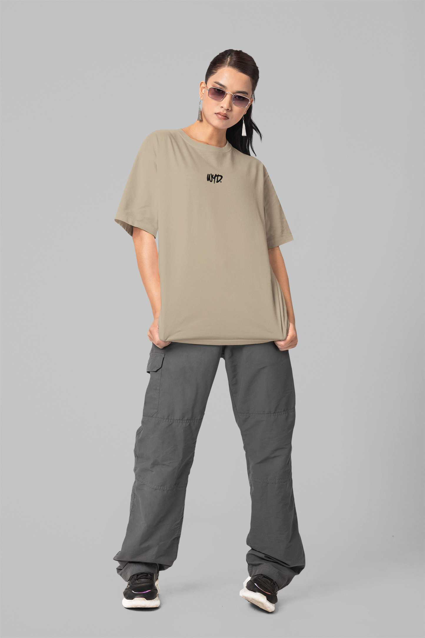 WYD. Casual Oversized Tee Mastic