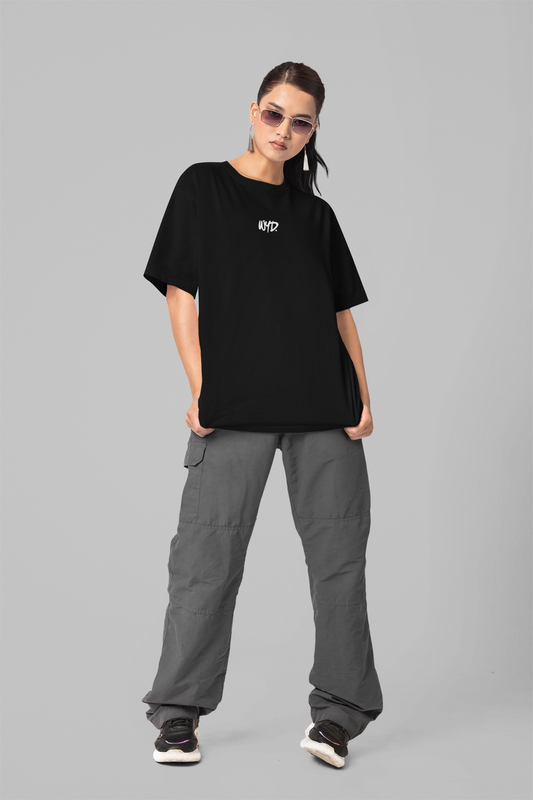 WYD. Casual Oversized Tee Black