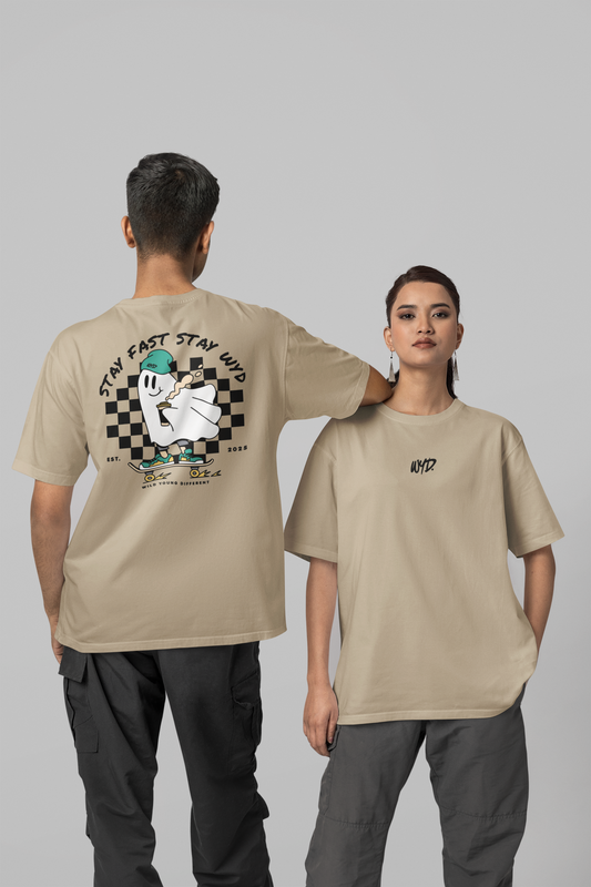 WYD. Ghost Oversized Tee Mastic